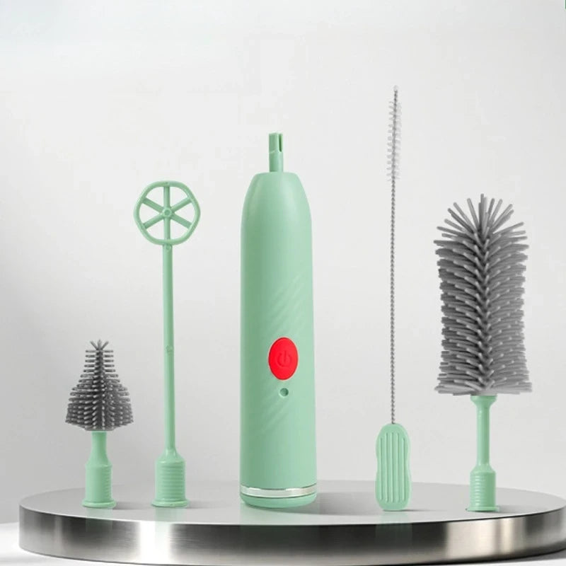 Silicone Electric Bottle Brush Set
