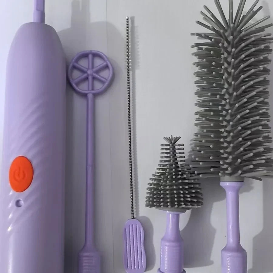 Silicone Electric Bottle Brush Set